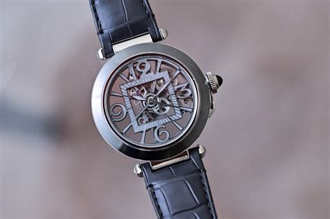 Pasha de Cartier skeleton watch